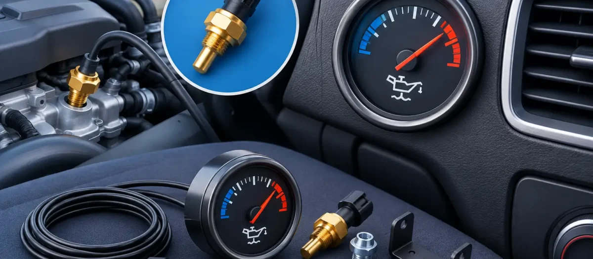Olietemperatuur meter monteren in je auto