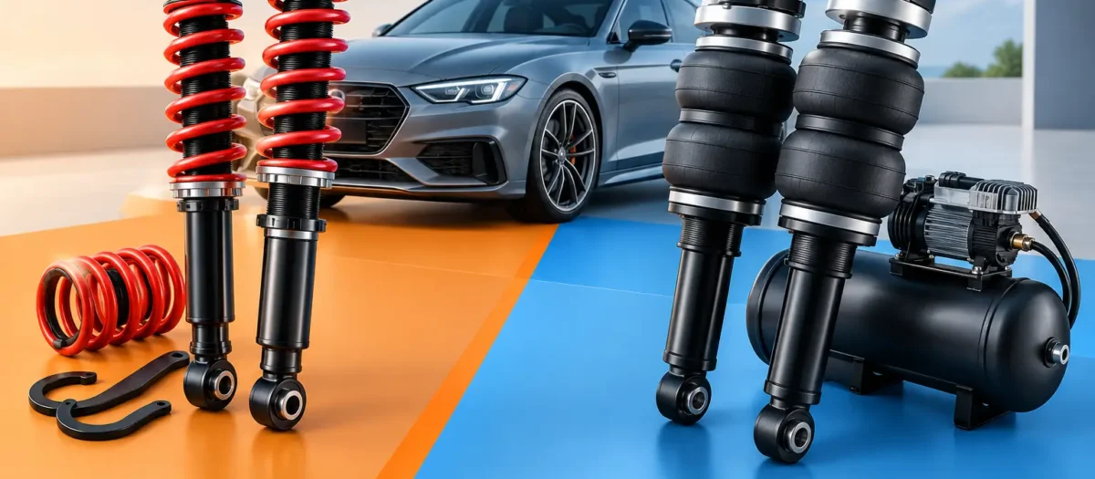 Schroefset versus luchtvering auto vergelijken
