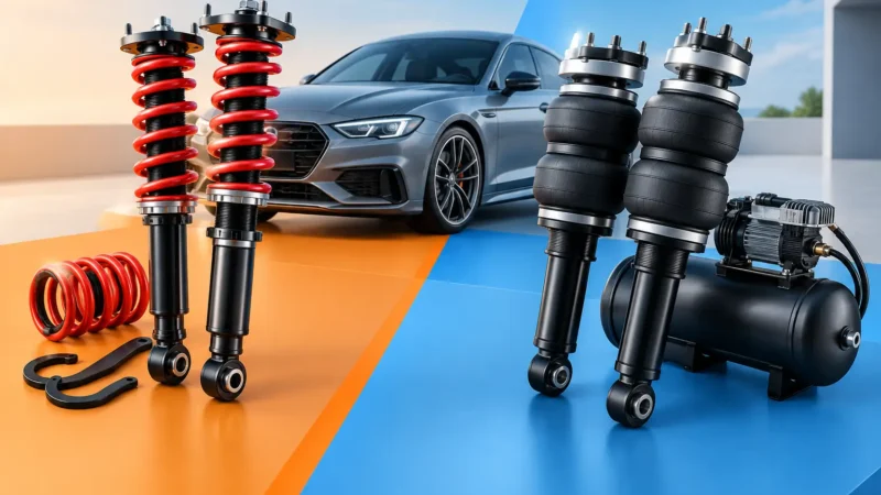 Schroefset versus luchtvering auto vergelijken